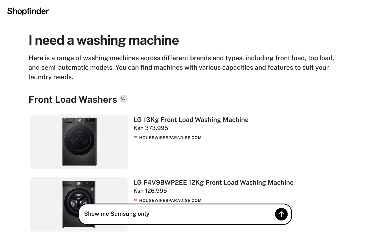 Shopfinder